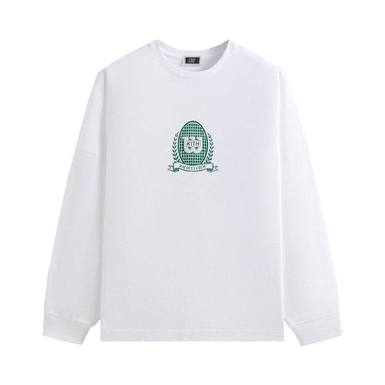 Kith x Wilson Crest Ramble Long Sleeve T-Shirt White