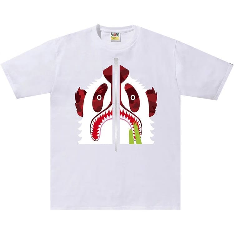 BAPE Color Camo Panda T-Shirt White/Red