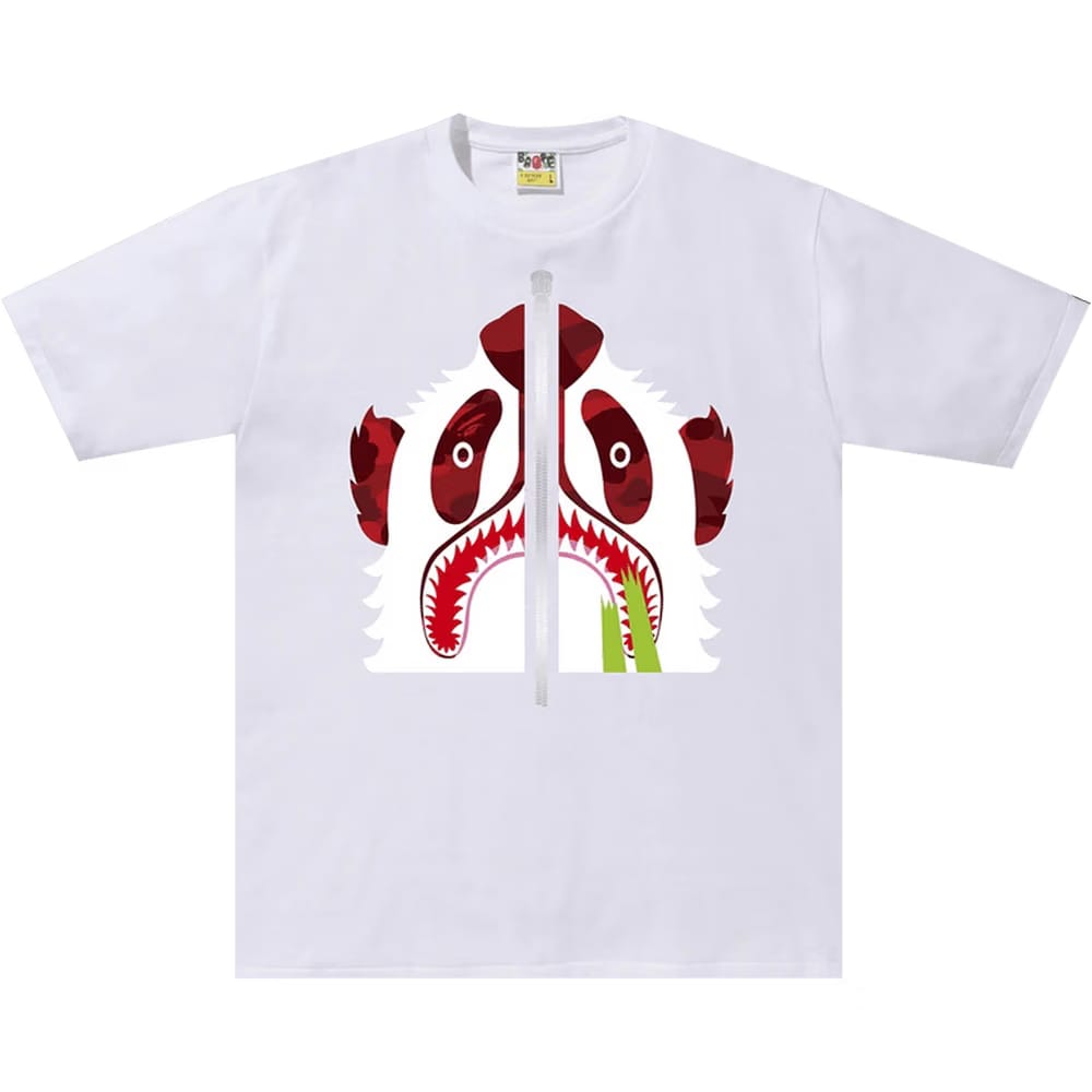 BAPE Color Camo Panda T-Shirt White/Red