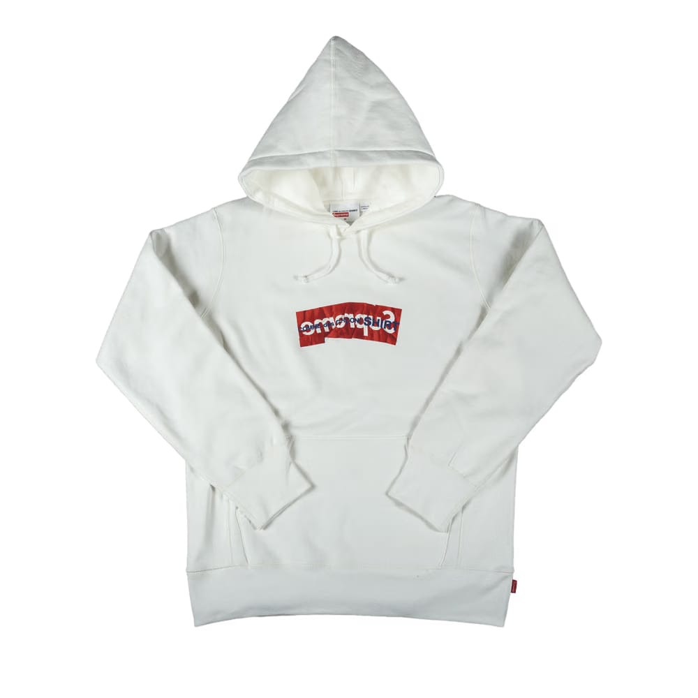 Supreme x Comme des Garçons SHIRT Box Logo Hoodie White
