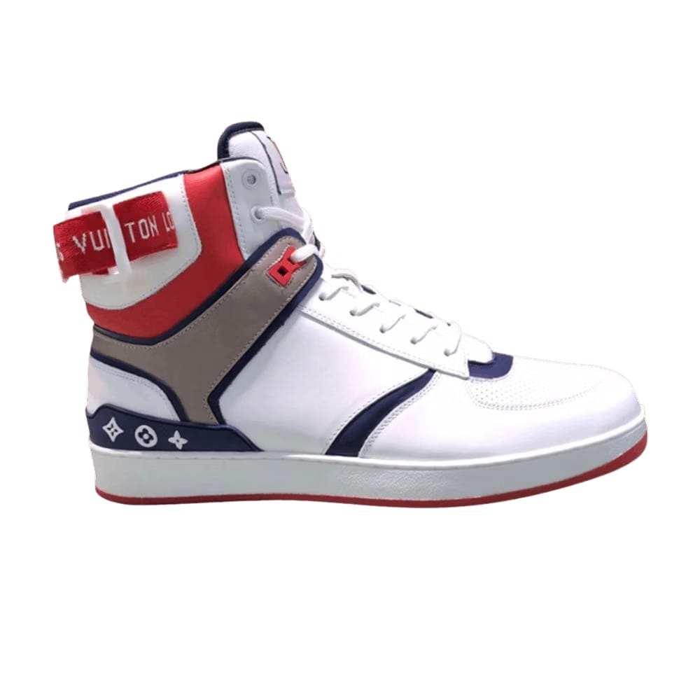 Louis Vuitton Rivoli Sneaker Boot White Blue Red