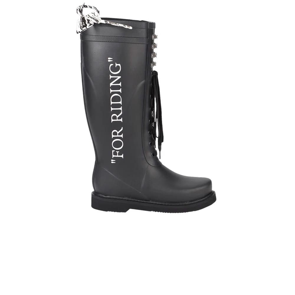 Off-White Wmns Rain Boot 'For Riding - Black'