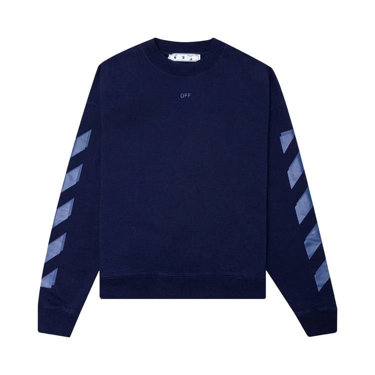 Off-White Rubber Arrow Skate Crewneck Blue/Blue