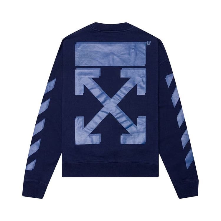 Off-White Rubber Arrow Skate Crewneck Blue/Blue