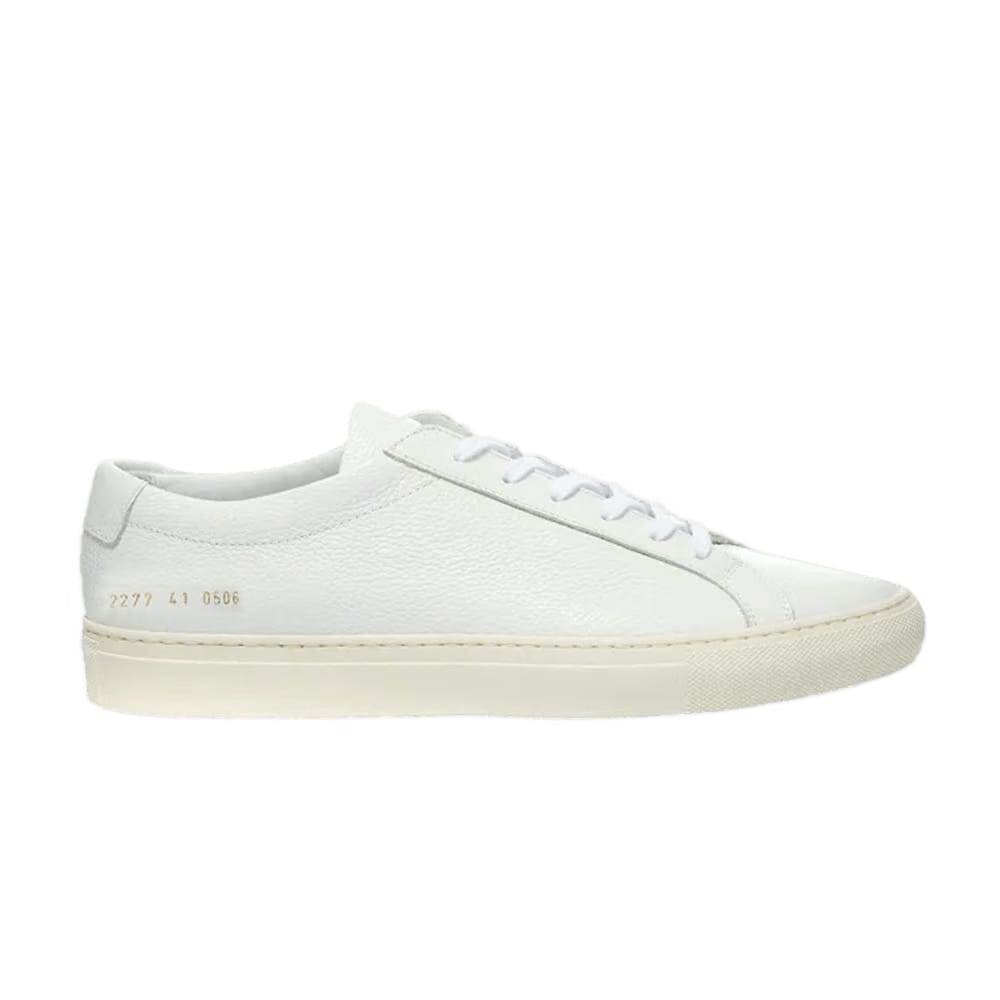 Common Projects Achilles Pebbled Low White