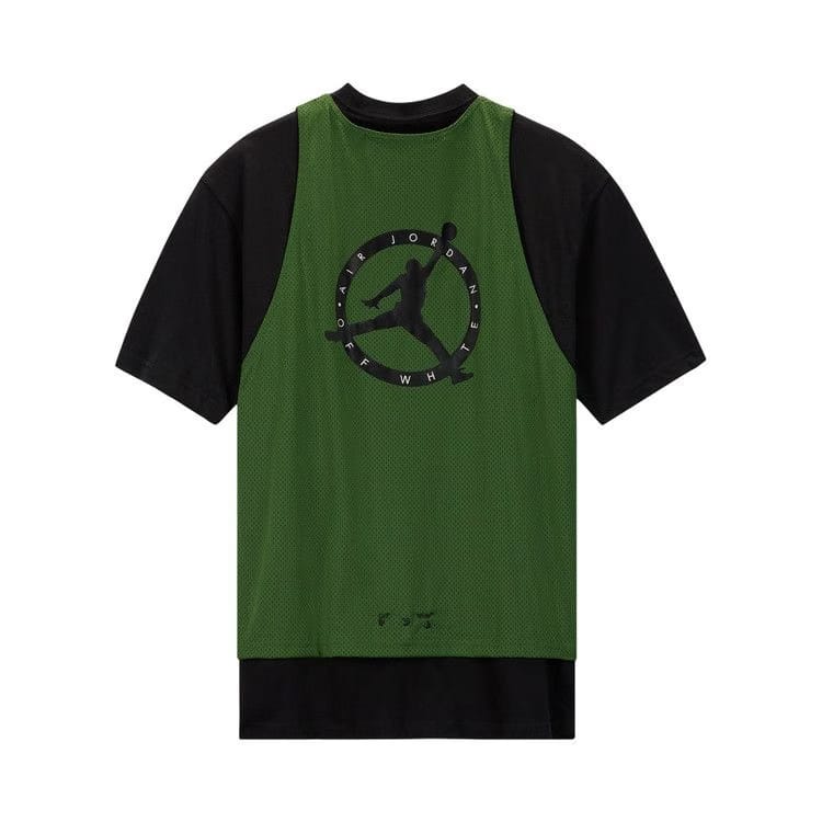 Air Jordan x Off-White Shorts-Sleeve Top Forest Green