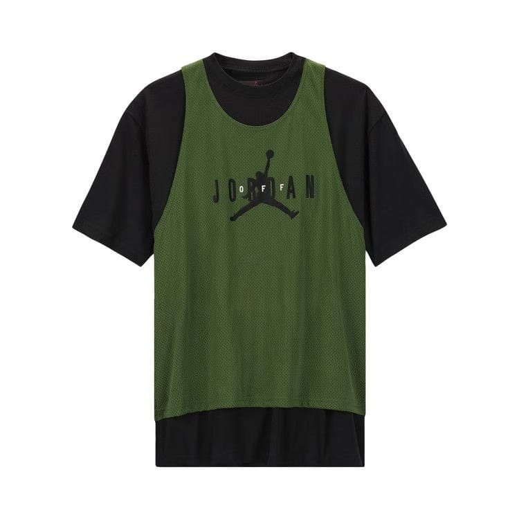Air Jordan x Off-White Shorts-Sleeve Top Forest Green