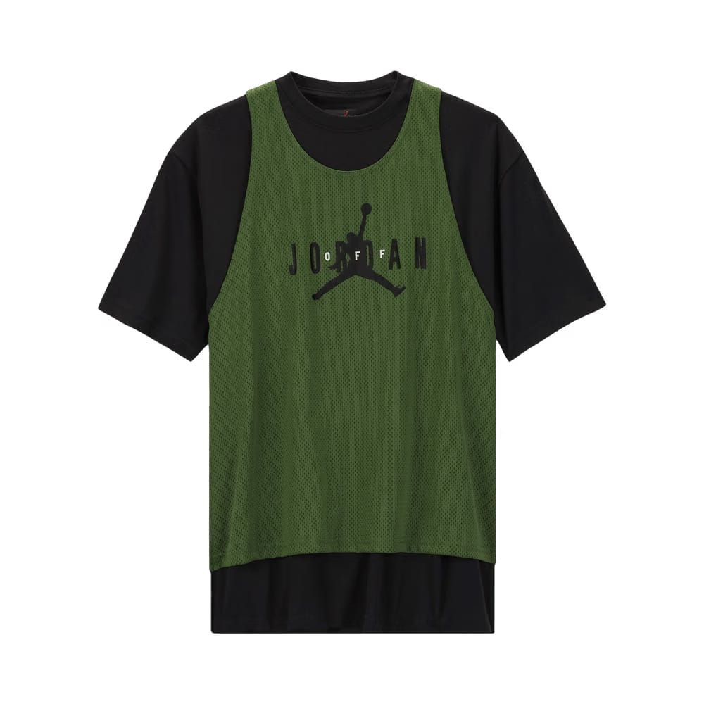 Air Jordan x Off-White Shorts-Sleeve Top Forest Green