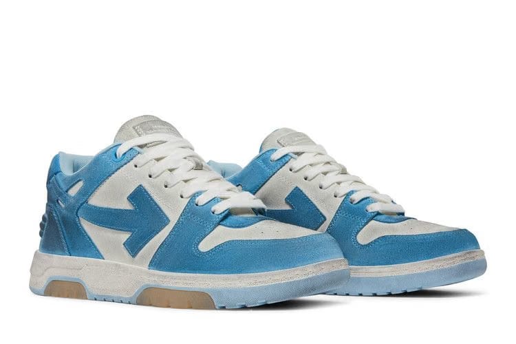 Off-White Out of Office White Light Blue Suede