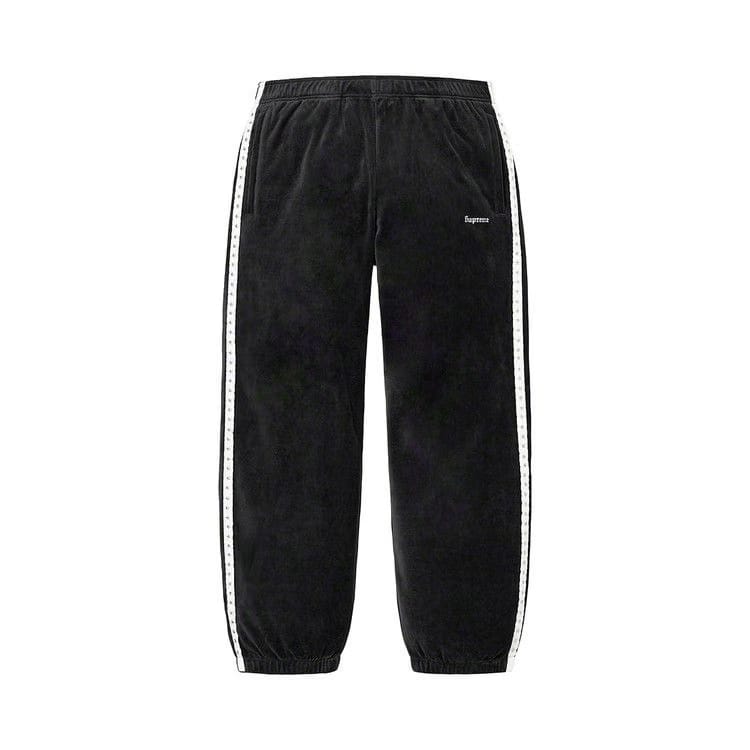 Supreme Studded Velour Track Pant Black