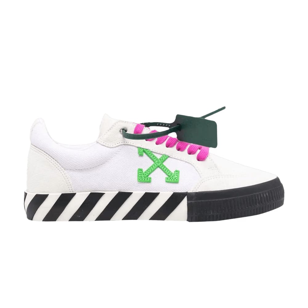Off-White Vulc Sneaker White Green Fuchsia