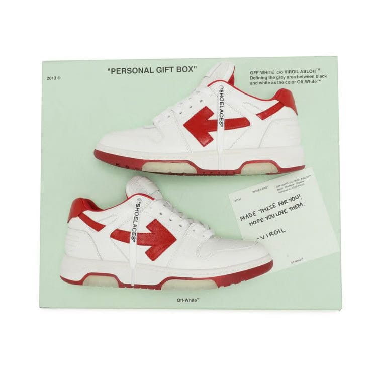 Pre-Owned Off-White Out of Office White Red, From the Closet of Ama Lou
