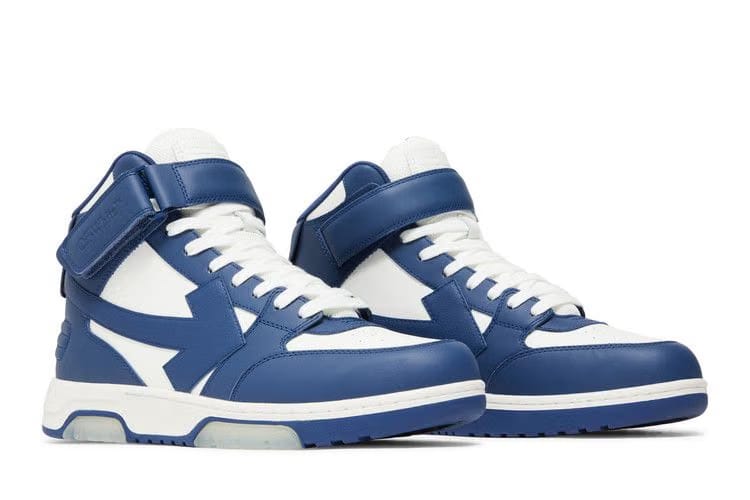 Off-White Out of Office Mid Blue White Clear Sole