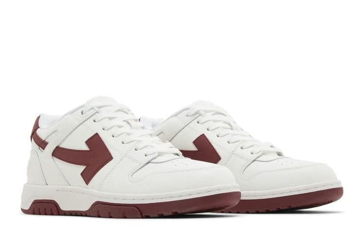 Off-White Out of Office White Burgundy