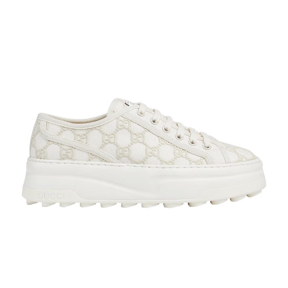Gucci Wmns Tennis 1977 Low 'Off White GG Embroidery'