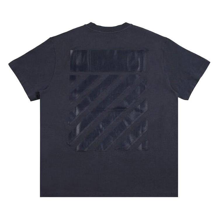 Off-White Diag Tab Over Shorts-Sleeve T-Shirt Outer Space