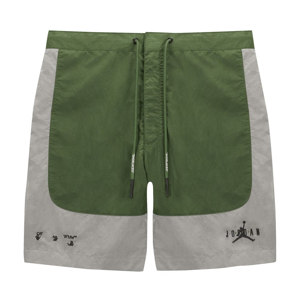 Air Jordan x Off-White MJ Baggy Shorts Forest Green/Phantom/Black