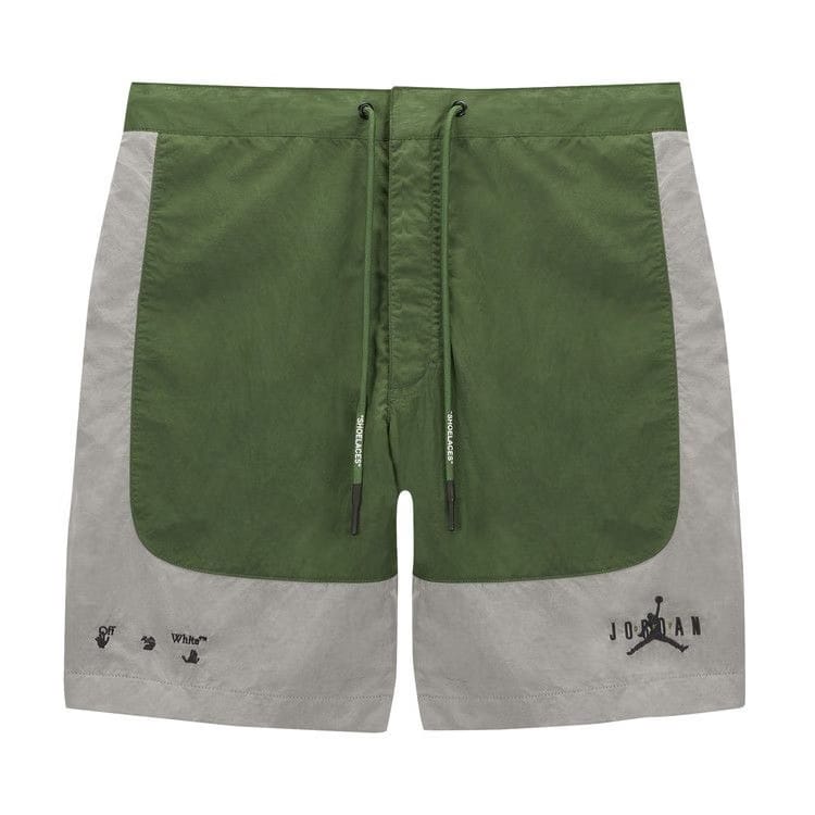 Air Jordan x Off-White MJ Baggy Shorts Forest Green/Phantom/Black