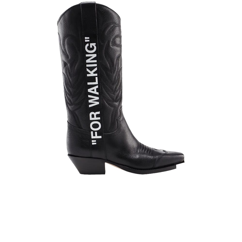 Off-White Wmns Cowboy Boot 'For Walking - Black'