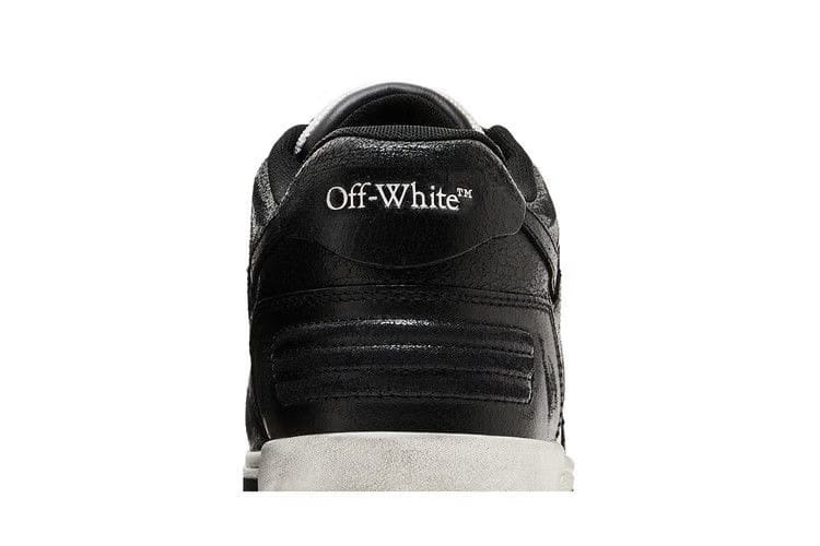 Off-White Out of Office Black White Distressed