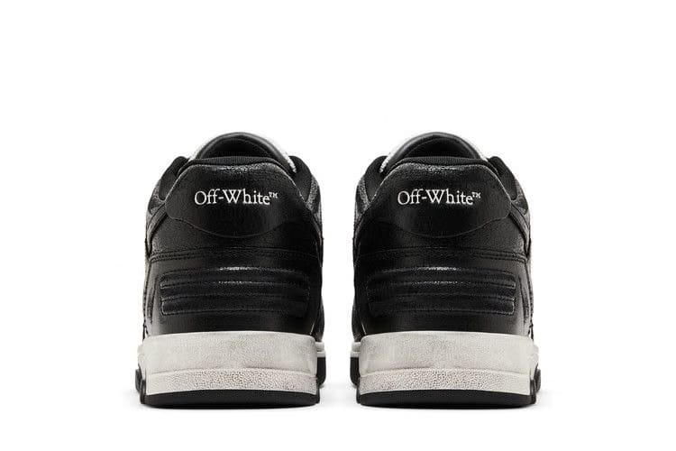 Off-White Out of Office Black White Distressed