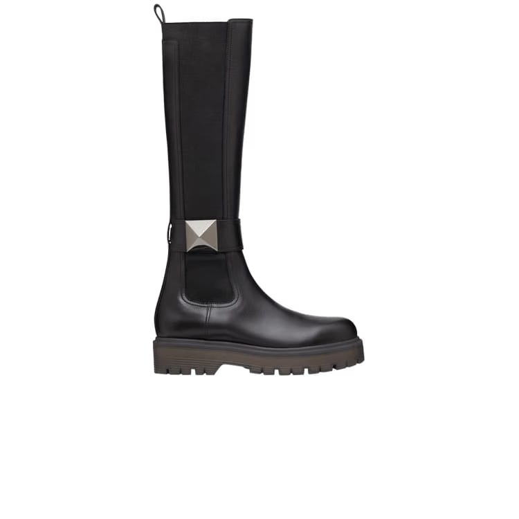 Valentino Wmns One Stud 45mm Boot 'Black'