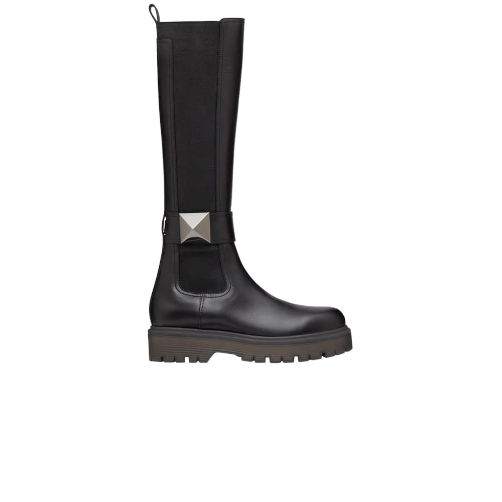 Valentino Wmns One Stud 45mm Boot 'Black'