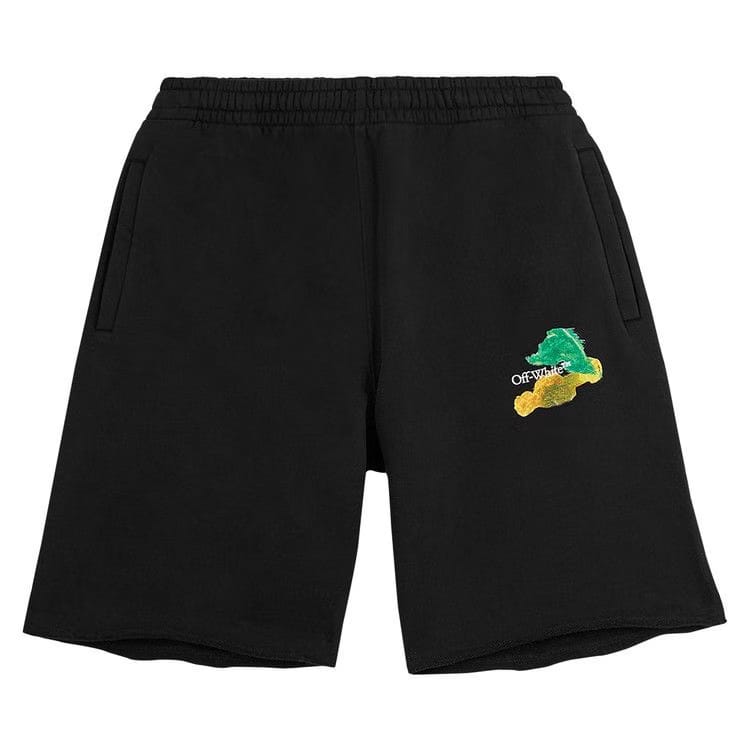 Off-White Brush Arrow Sweatshorts Black/Multicolor