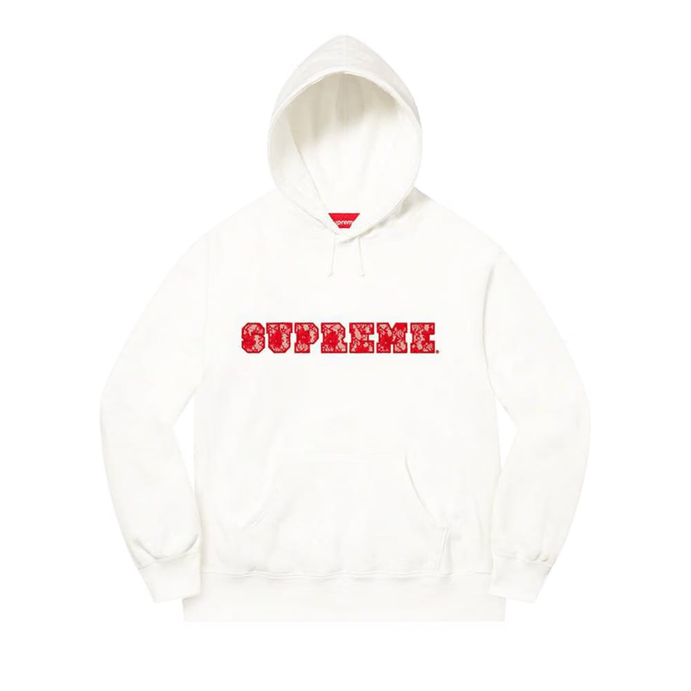 Supreme Lace Hoodie White