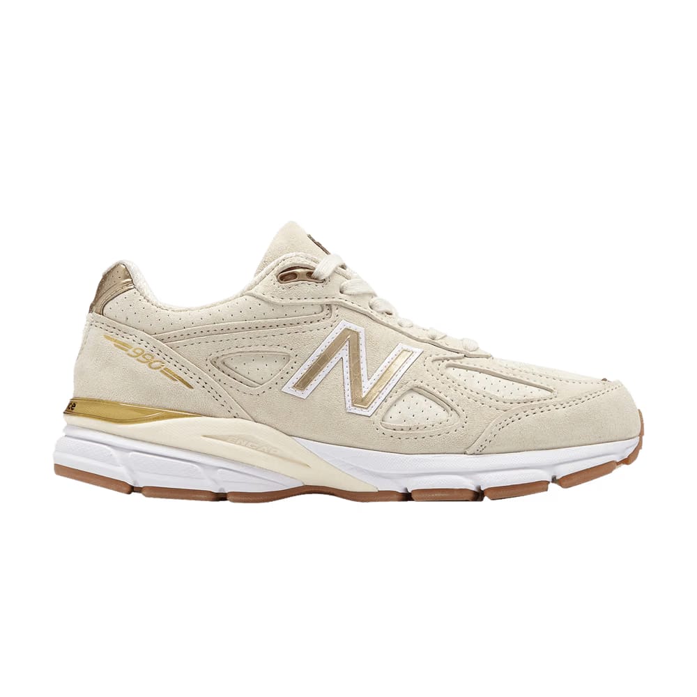 New Balance 990v4 Made In USA Off White Gold