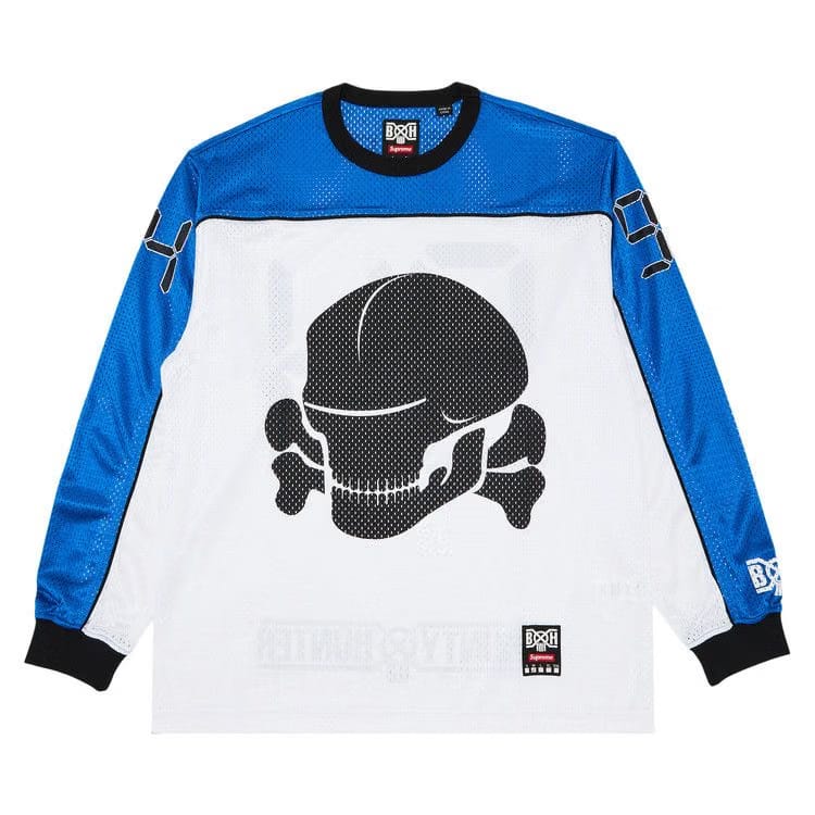 Supreme x Bounty Hunter Mesh Moto Jersey White