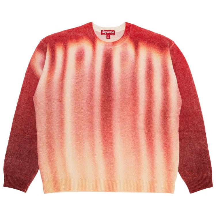 Supreme Blurred Logo Sweater Red