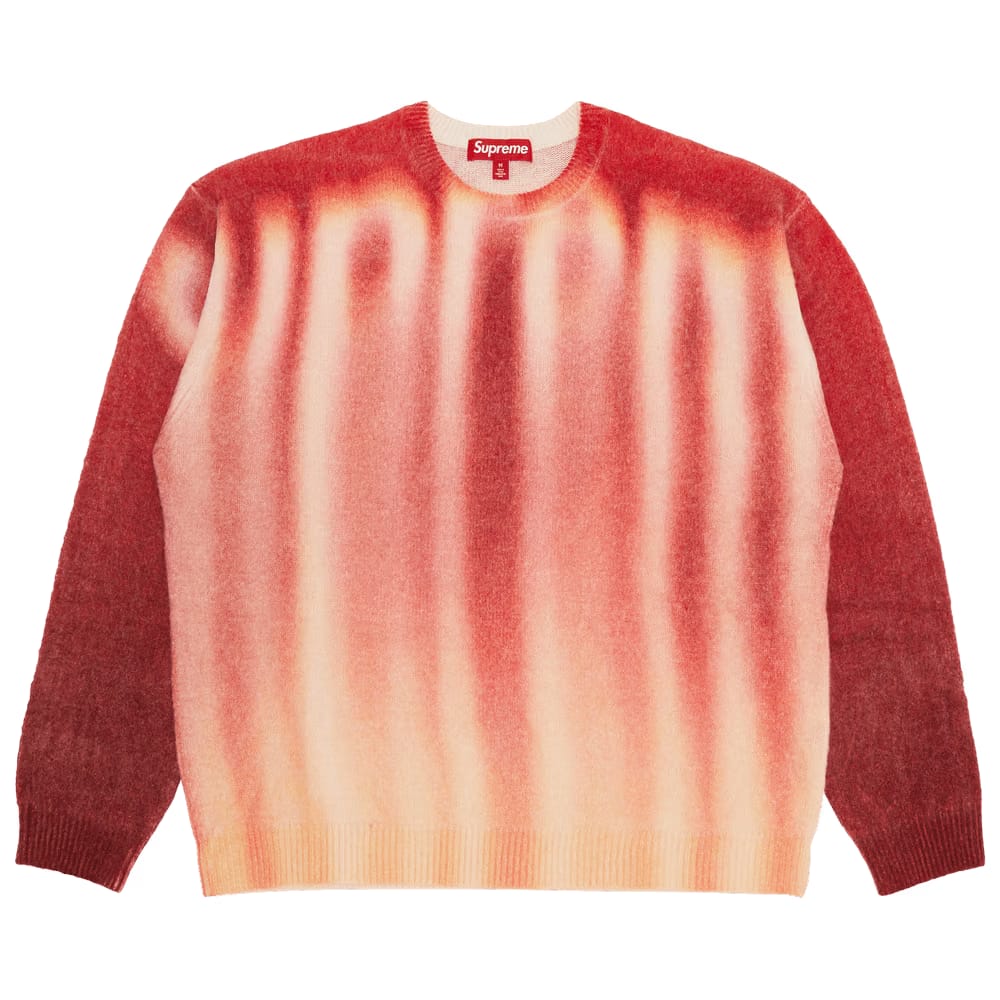 Supreme Blurred Logo Sweater Red