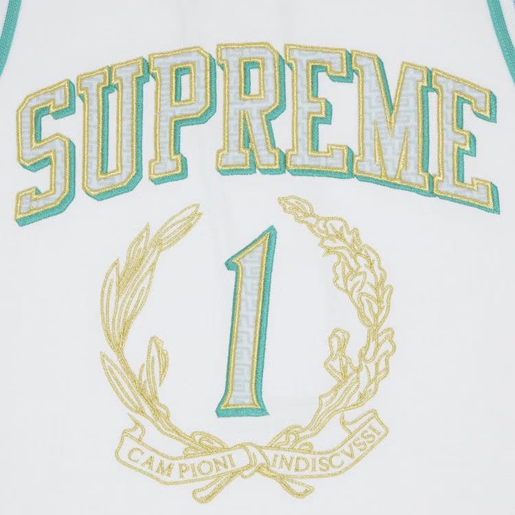 Supreme Campioni Basketball Jersey White