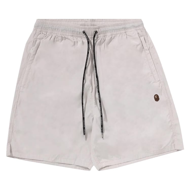 BAPE Ape Head One Point Beach Shorts Grey
