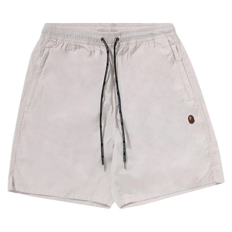 BAPE Ape Head One Point Beach Shorts Grey
