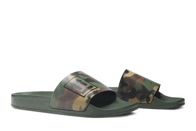 Off-White Sliders Green Black