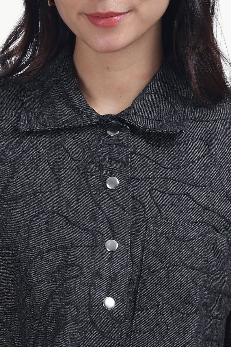 CROPPED THREAD THEORY JACKET