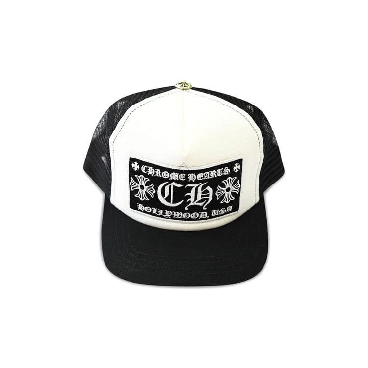 Chrome Hearts Ch Hollywood Trucker Hat Black/White