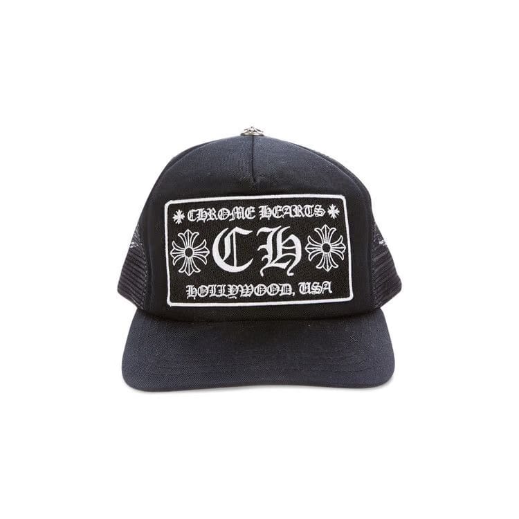 Chrome Hearts Ch Hollywood Trucker Hat Black