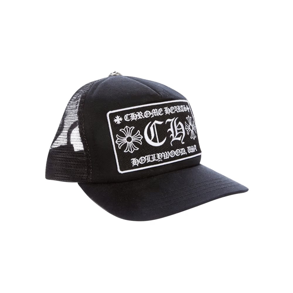 Chrome Hearts Ch Hollywood Trucker Hat Black