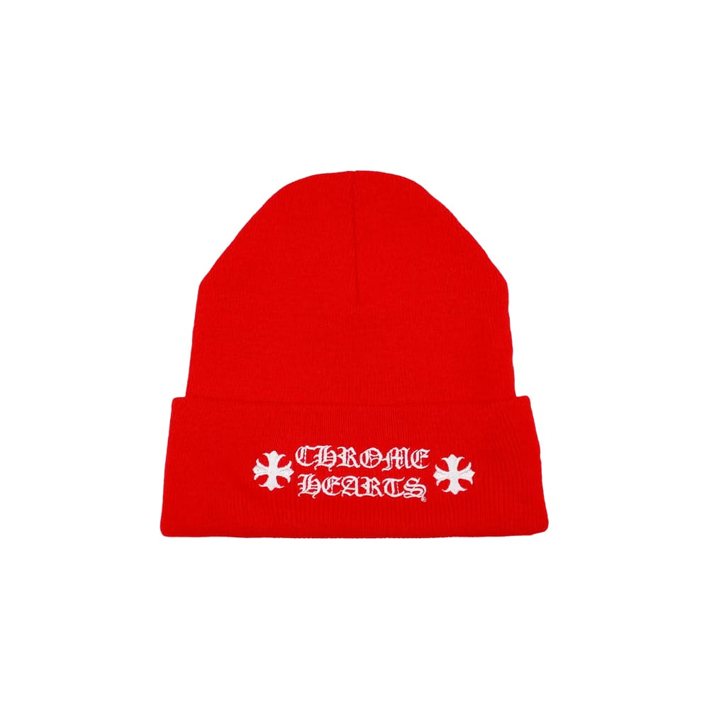 Chrome Hearts Logo Beanie Red