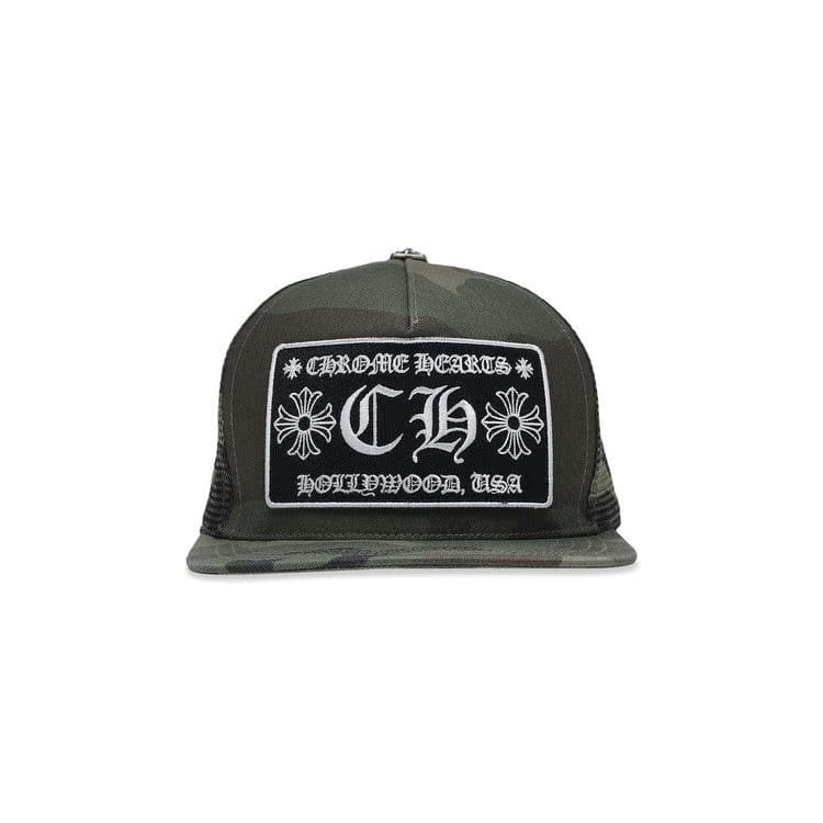 Chrome Hearts Hollywood Trucker Hat Green Camo