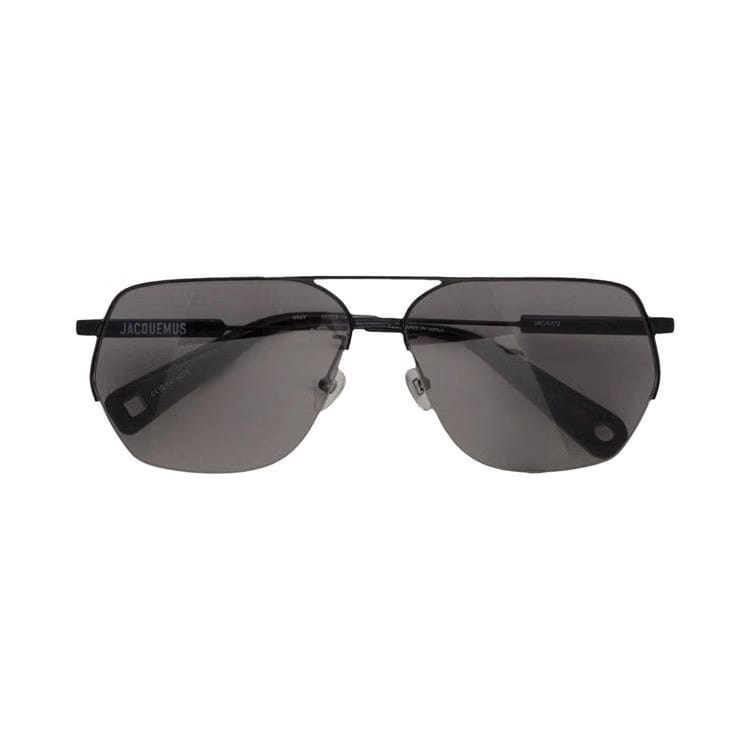 Jacquemus x Linda Farrow Aviator Sunglasses Black/Grey