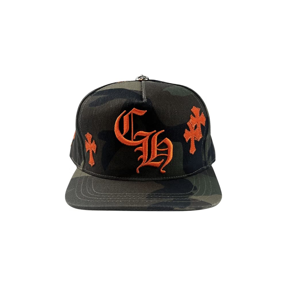 Chrome Hearts Cross Patch Hat Camo/Orange