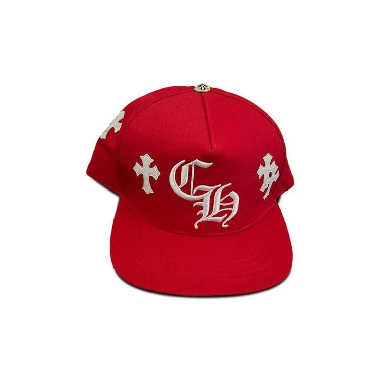 Chrome Hearts Cross Patch Snapback Red