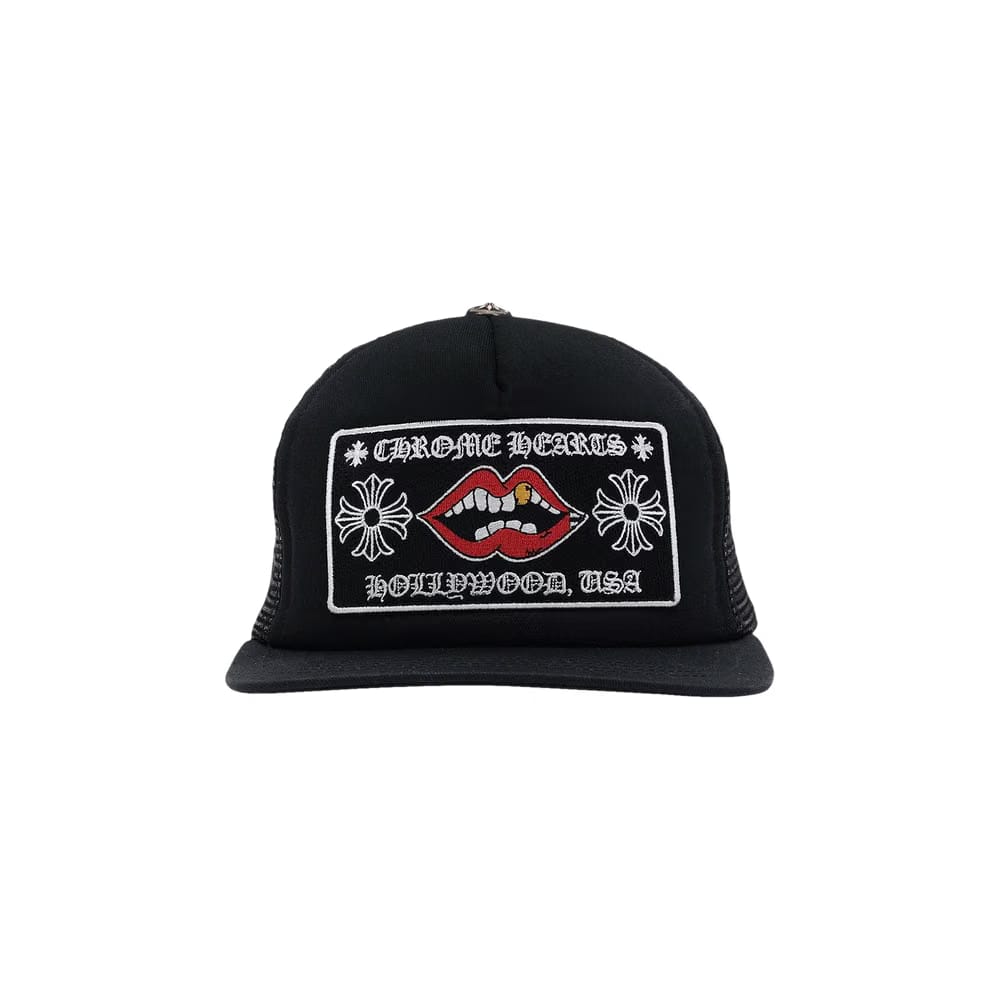 Chrome Hearts Chomper Hollywood Trucker Hat Black