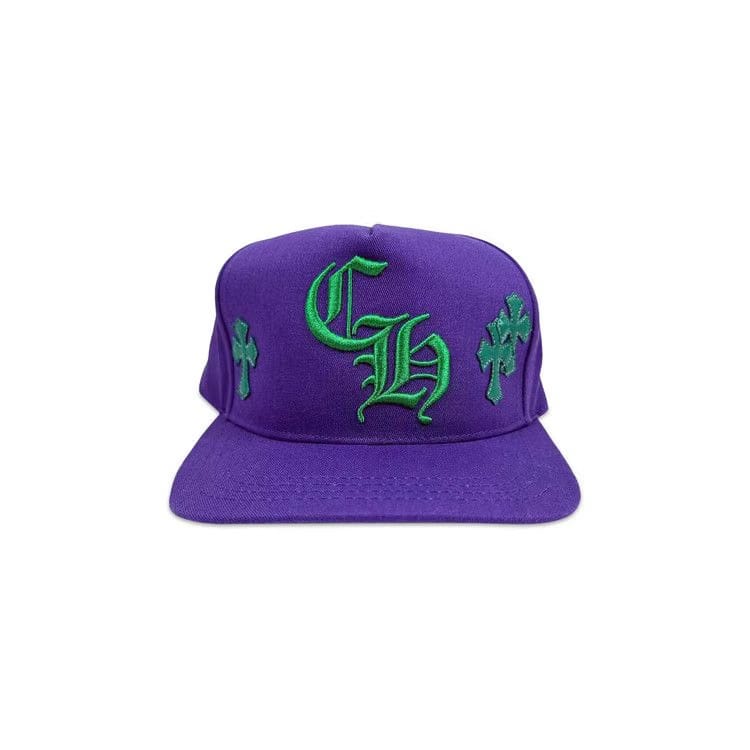 Chrome Hearts Cross Patch Trucker Hat Purple/Green
