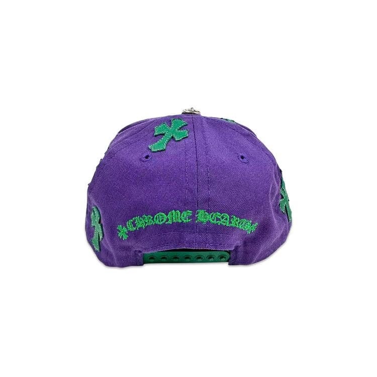 Chrome Hearts Cross Patch Trucker Hat Purple/Green