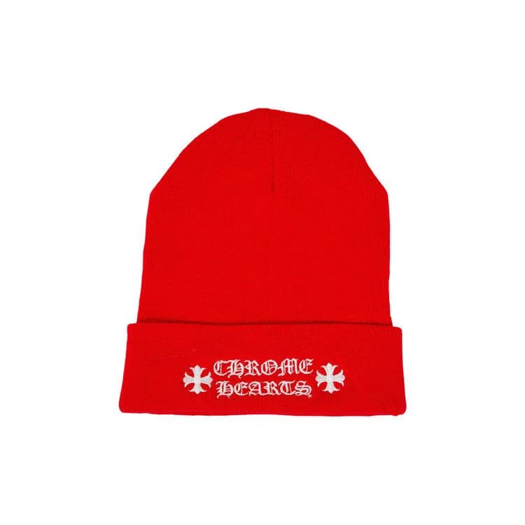 Chrome Hearts Online Exclusive Beanie Red/White